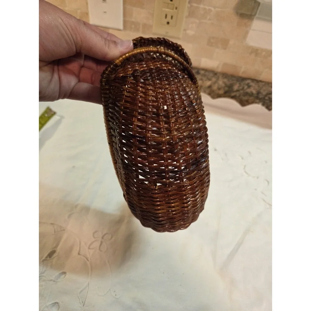 Vintage Wicker Duck Basket